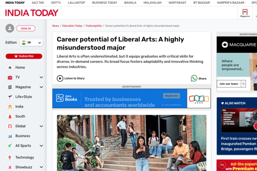 Career potential of Liberal Arts: A highly misunderstood major