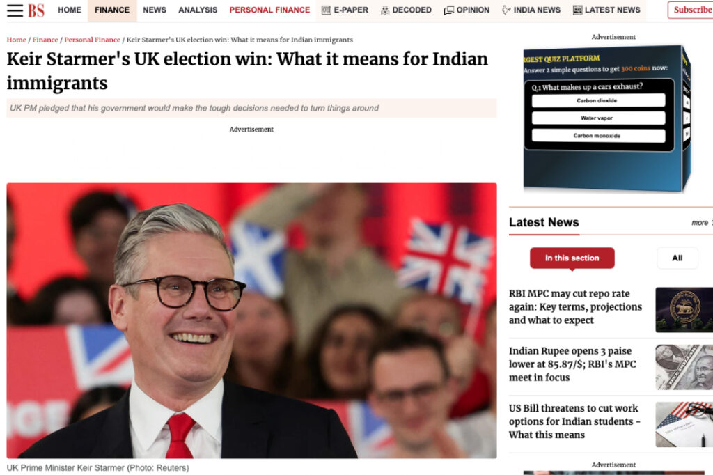 Keir Starmer's UK election win: What it means for Indian immigrants