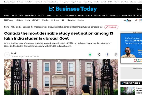 Canada the most desirable study destination among 13 lakh India students abroad: Govt
